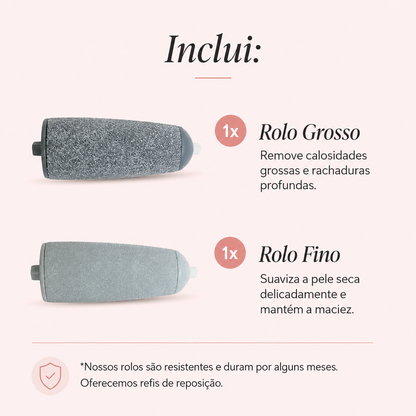 Velura™ Removedor Elétrico de Calos 2.0 – Tecnologia Profissional Para Pés de Bebê