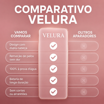 Velura™ Aparador 2.0 – Tecnologia 2 em 1 Para Uma Pele Perfeitamente Lisa