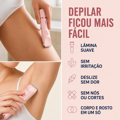 Velura™ Aparador 2.0 – Tecnologia 2 em 1 Para Uma Pele Perfeitamente Lisa